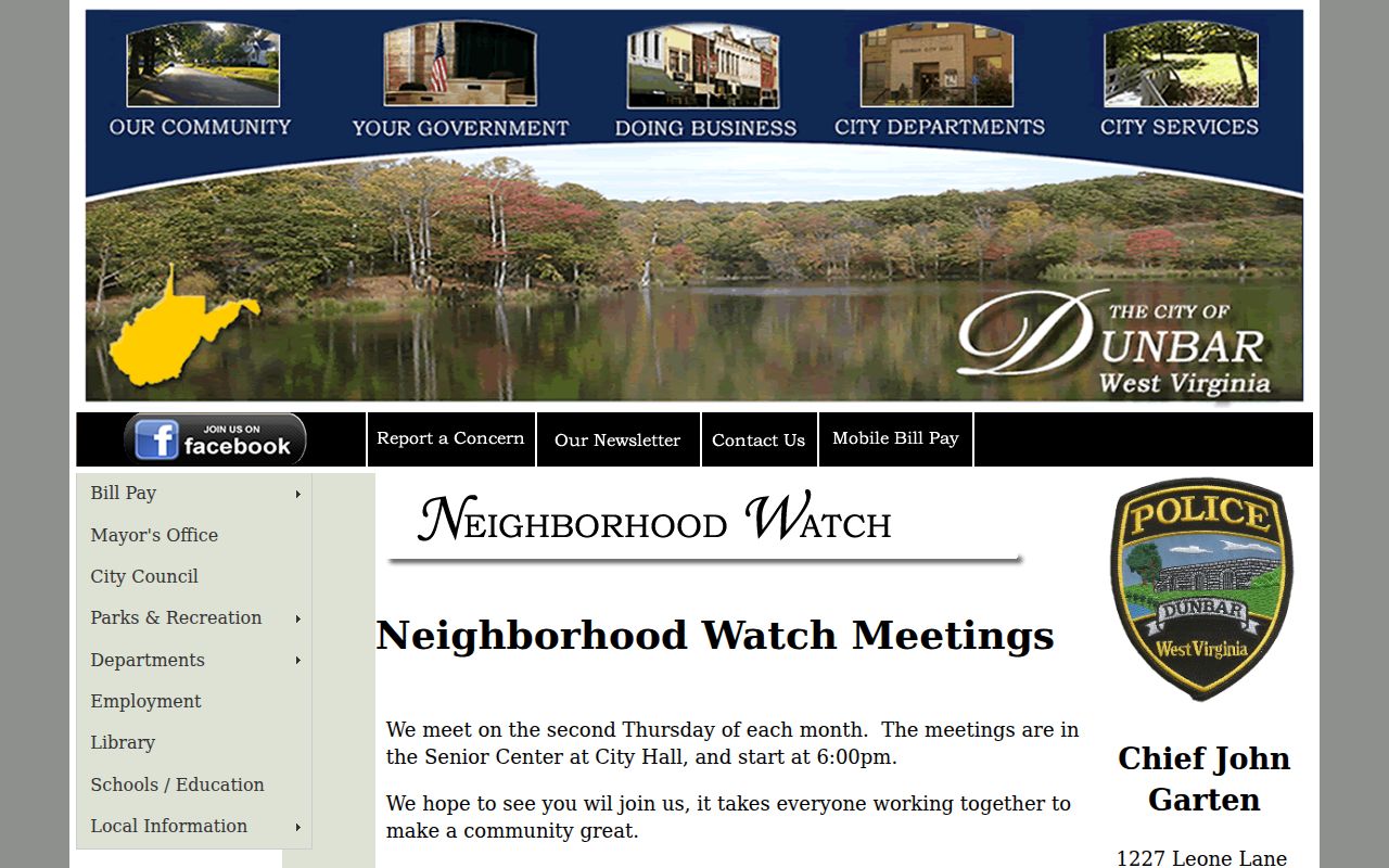 Dunbar neighbors and Neighborhood Watch public meeting source
